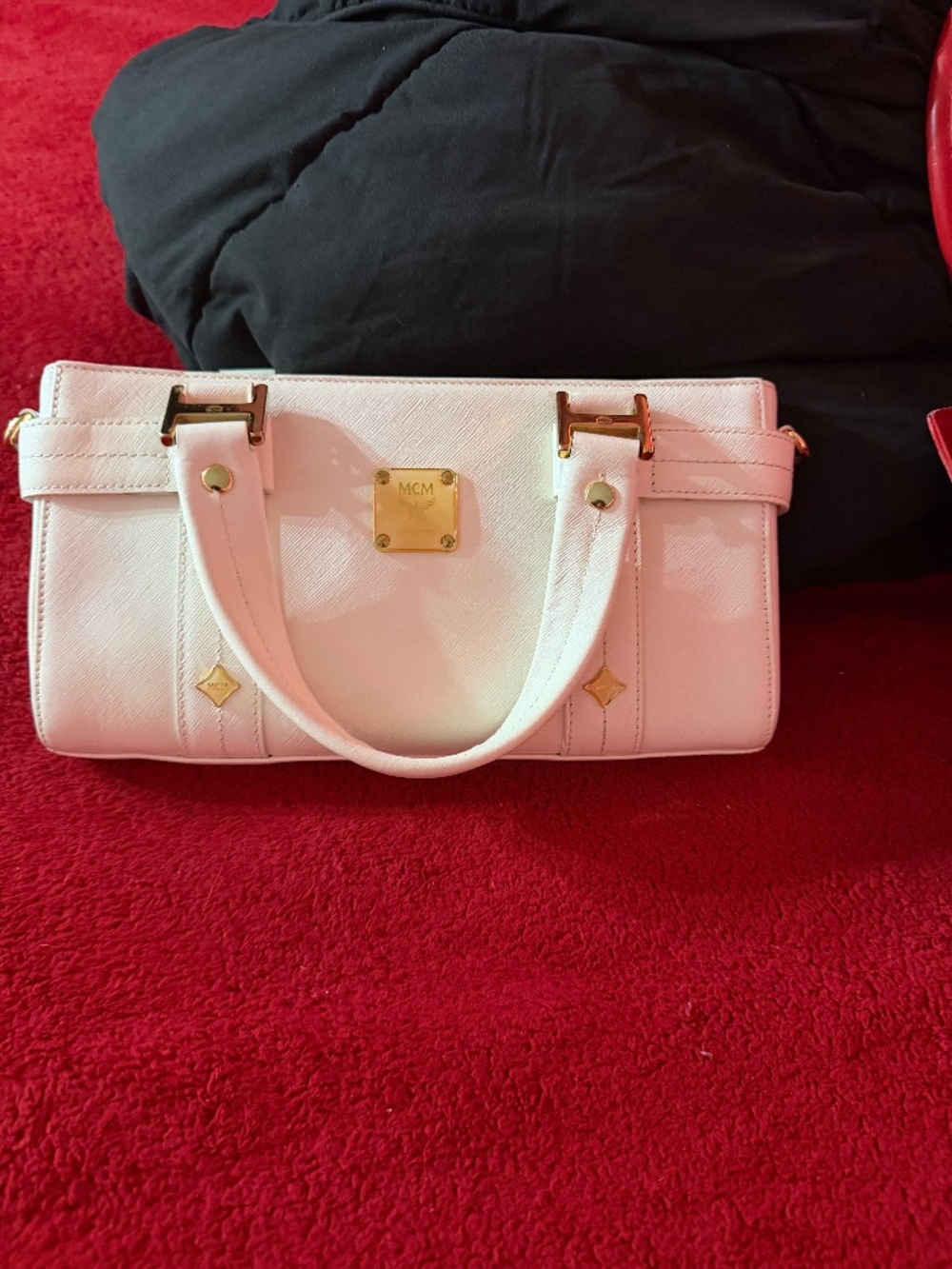 MCM White Purse